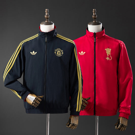 2026/27 Manchester United Reversible Jacket Windbreaker Black or Red