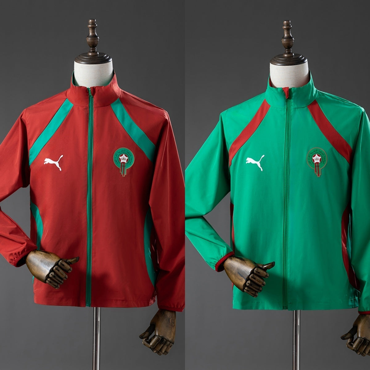 Morocco 2026 World Cup Reversible Jacket Windbreaker Red
