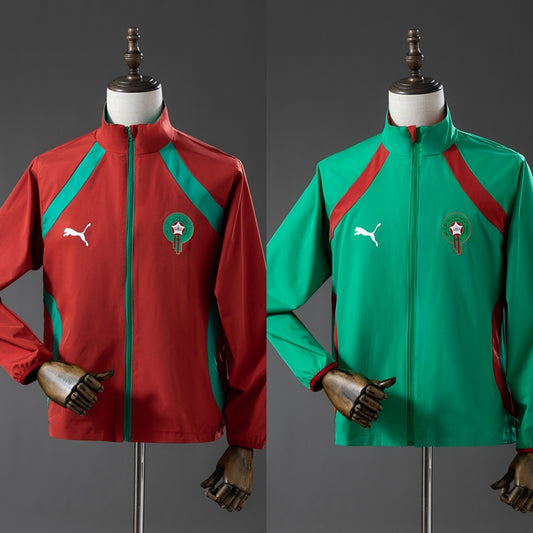 Morocco 2026 World Cup Reversible Jacket Windbreaker Red