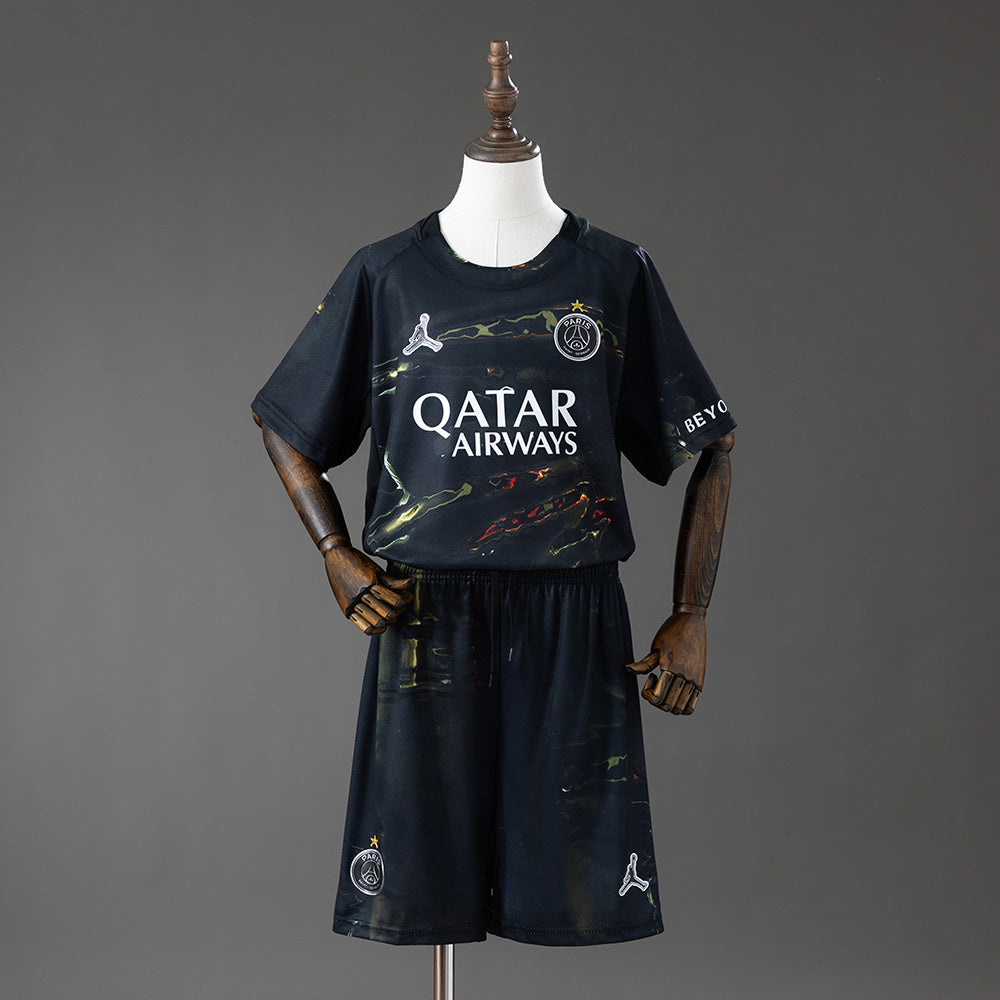 PSG 2025/26 Night Edition Kids Kit Fan Jersey