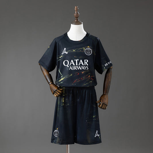 PSG 2025/26 Night Edition Kids Kit Fan Jersey