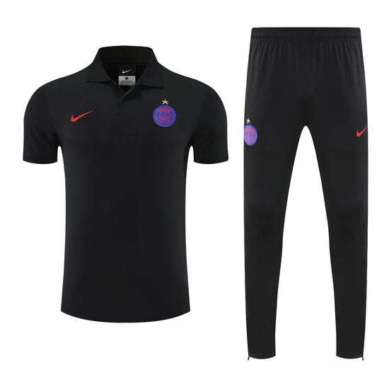 PSG 2025/26 POLO Training Suit Black