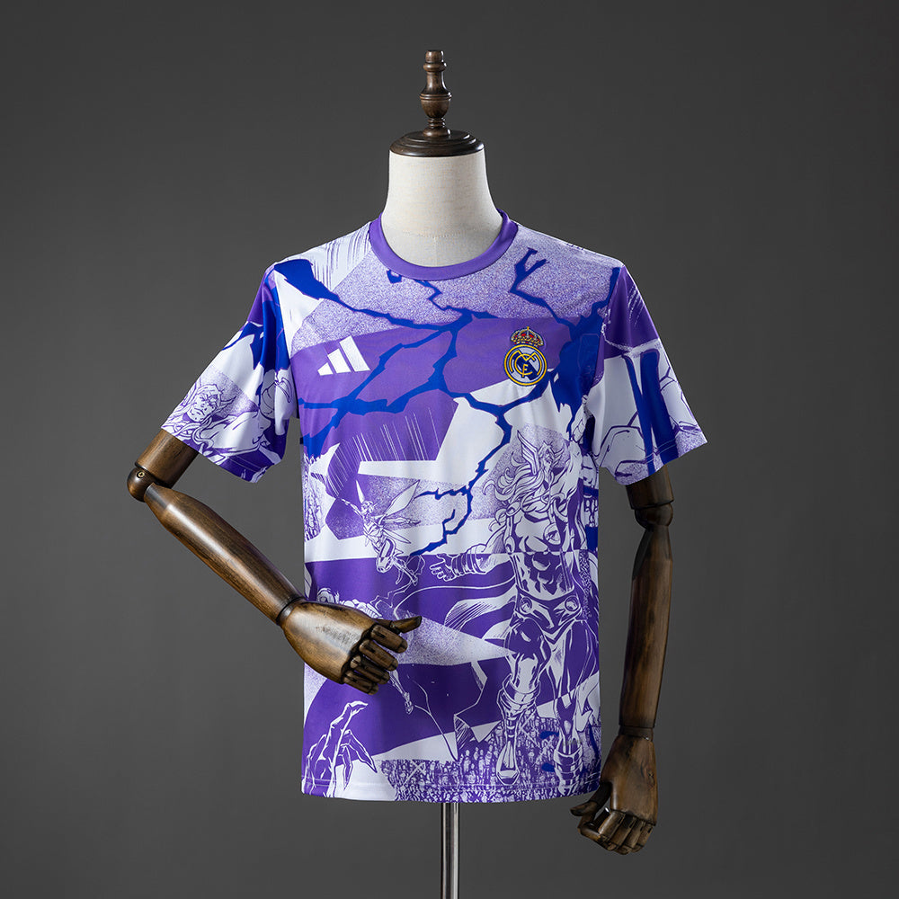 Real Madrid 2025/26 Avengers Pre-Match Jersey Purple