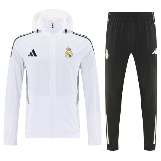 Real Madrid 2026/27 Windbreaker Training Suit White