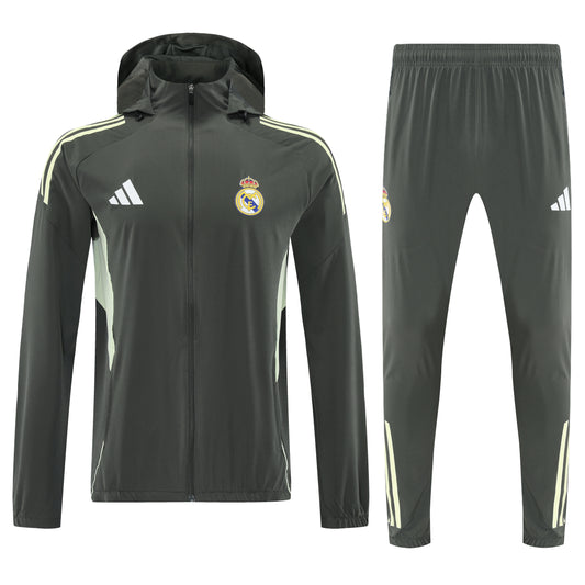 Real Madrid 2026/27 Windbreaker Training Suit Green
