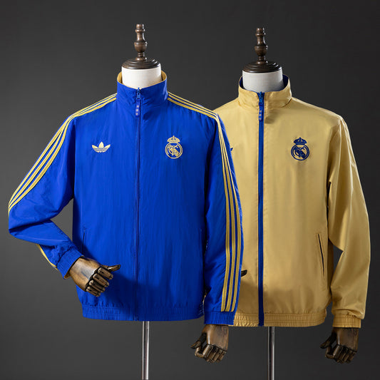 2026 Real Madrid Reversible Jacket Windbreaker Blue
