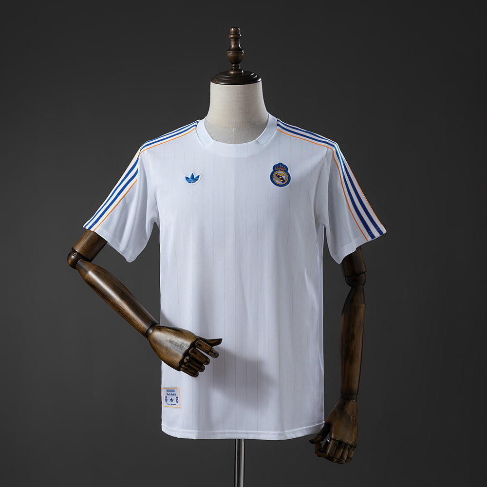 Real Madrid Terrace Icons T/Men-s Shirt White Blue
