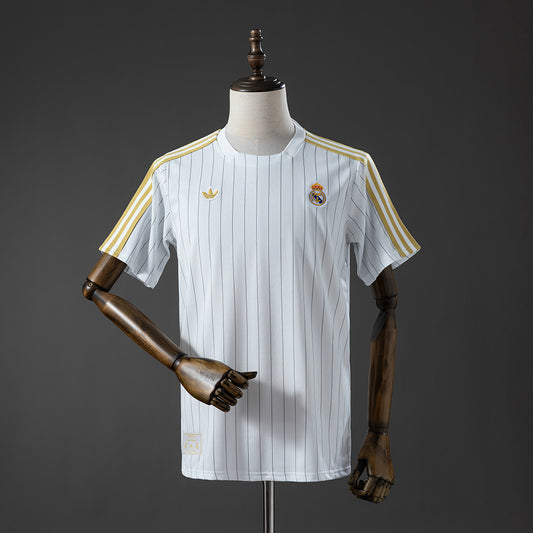 Real Madrid Terrace Icons T/Men-s Shirt White Gold