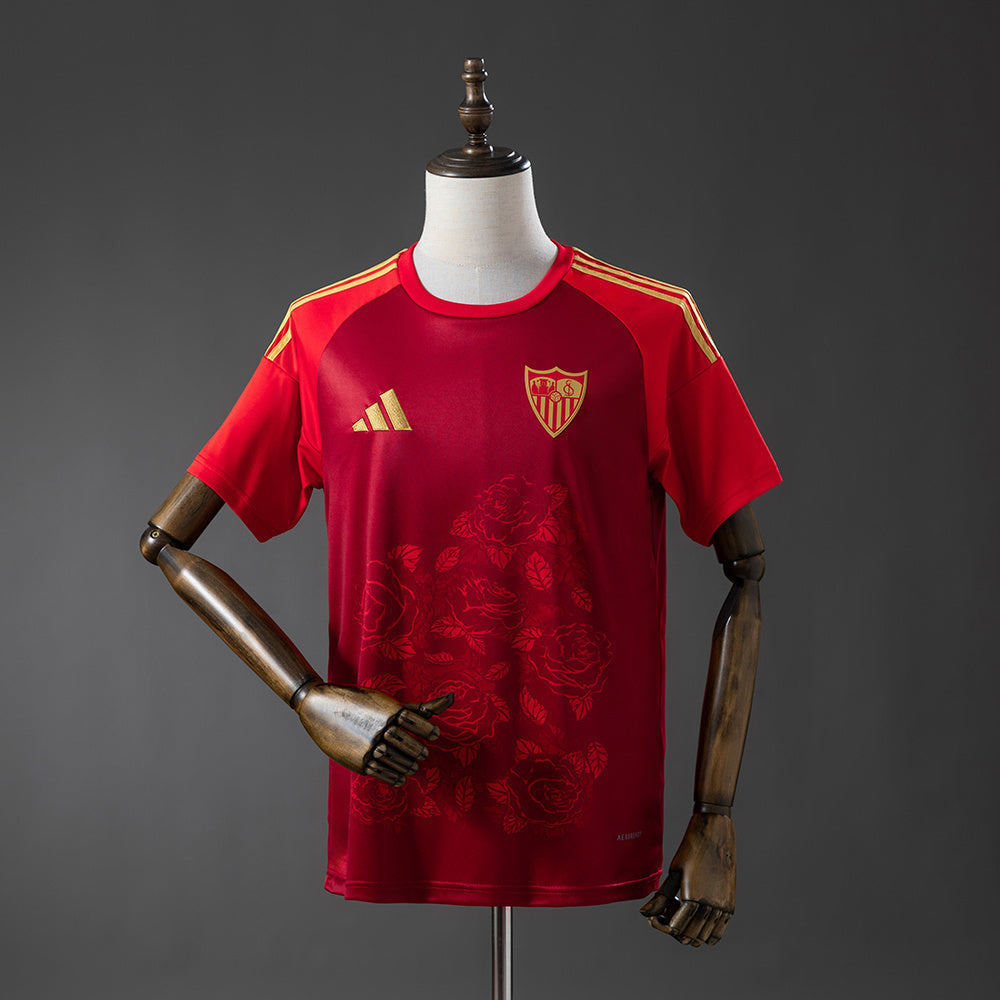 Sevilla 2025/26 Soccer Jersey Red