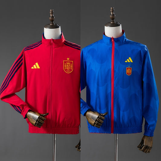 Spain 2026 World Cup Reversible Jacket Windbreaker Red