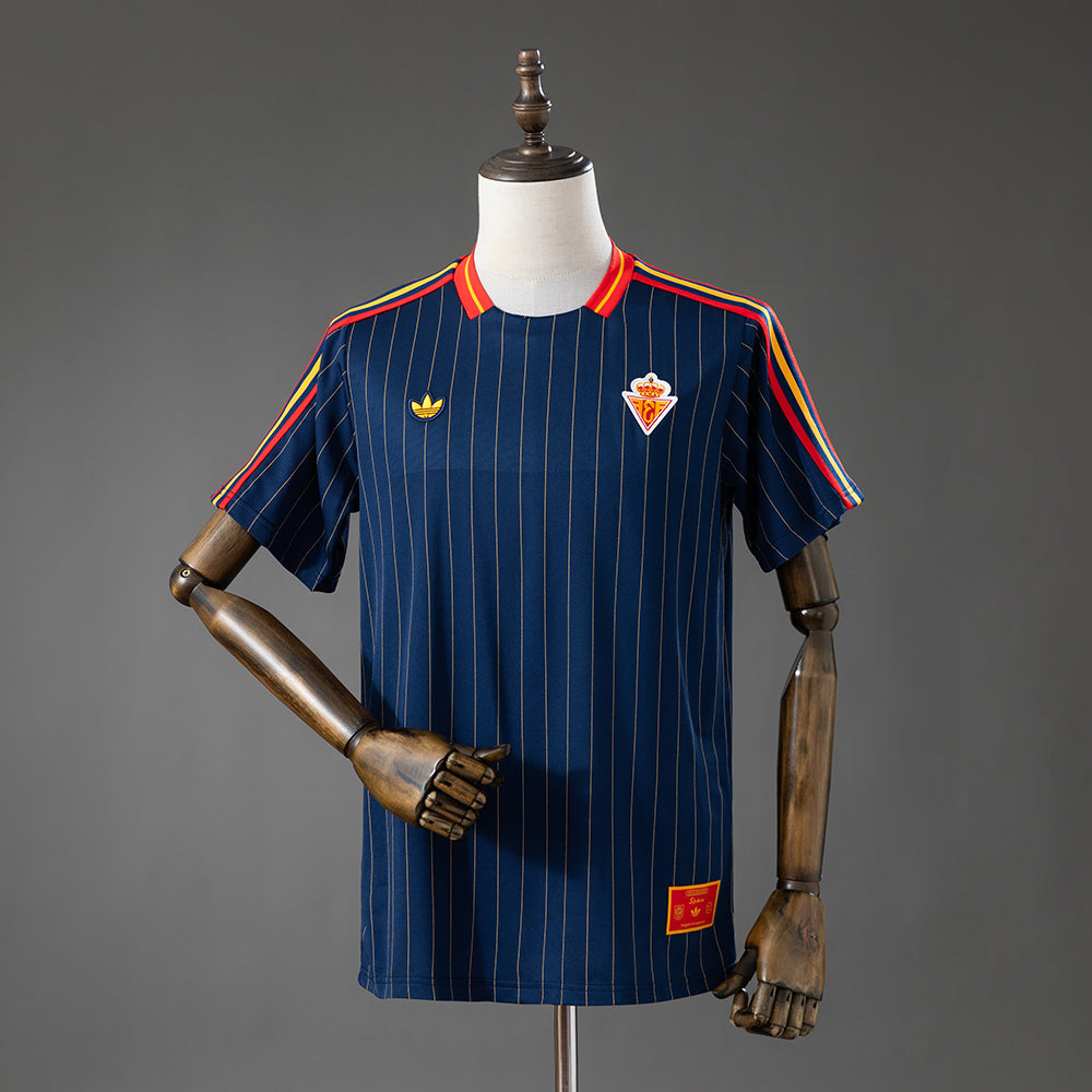 Spain Terrace Icons T-Shirt Navy Blue