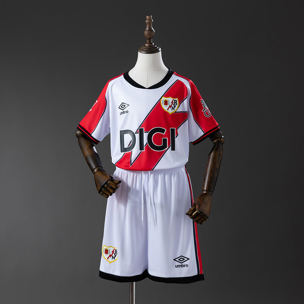 25/26 Rayo Vallecano Home Kids Fan Jersey