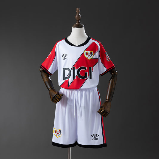 25/26 Rayo Vallecano Home Kids Fan Jersey