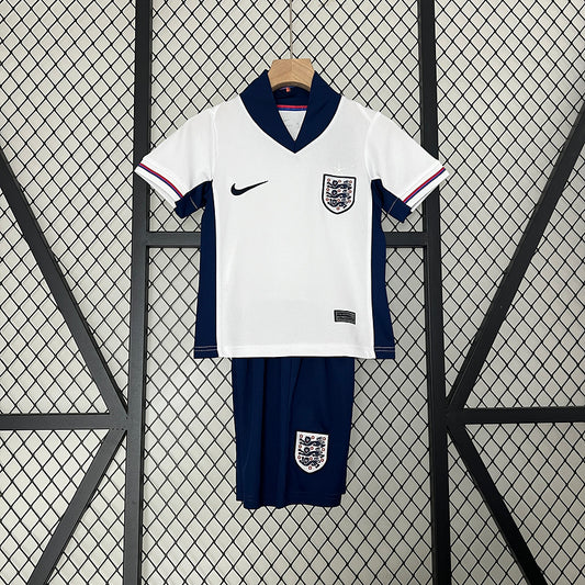 2024 England Home White Kids Fan Jersey
