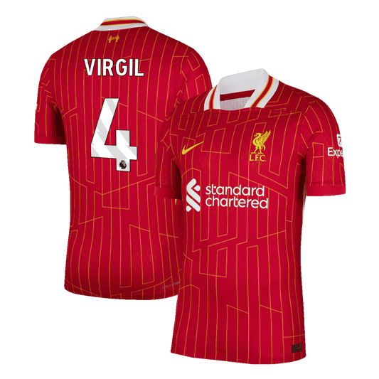 VIRGIL #4 Liverpool Home Premium Soccer Jersey 2024/25