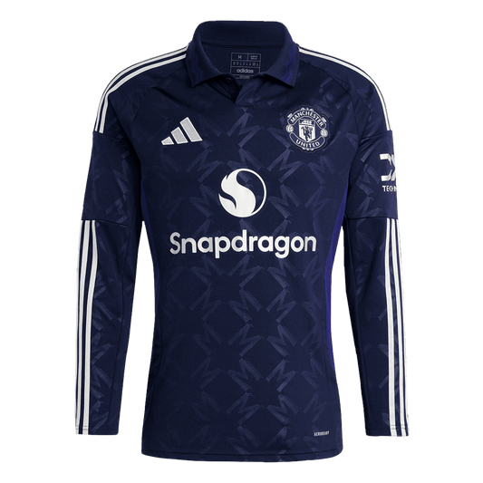 Manchester United Away Long Sleeve Soccer Jersey 2024/25