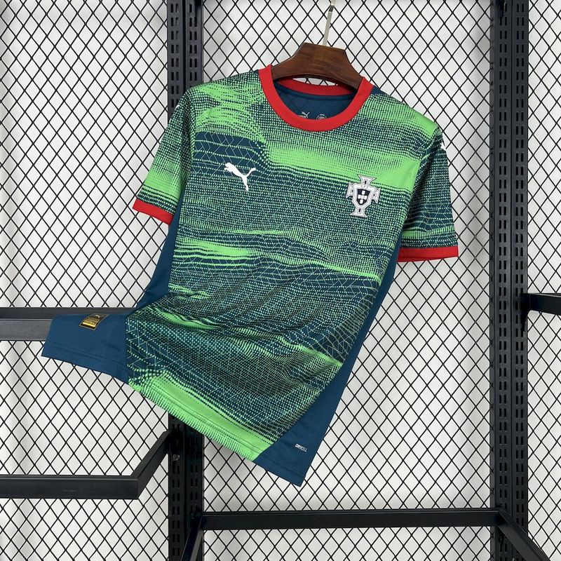 2025 Portugal green and blue special Fan Jersey