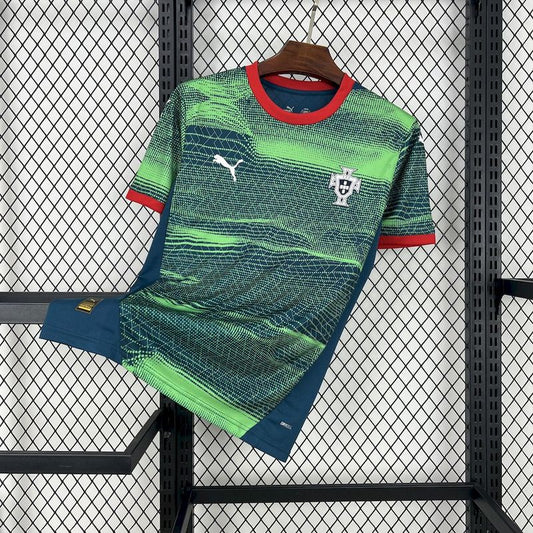 2025 Portugal green and blue special Fan Jersey
