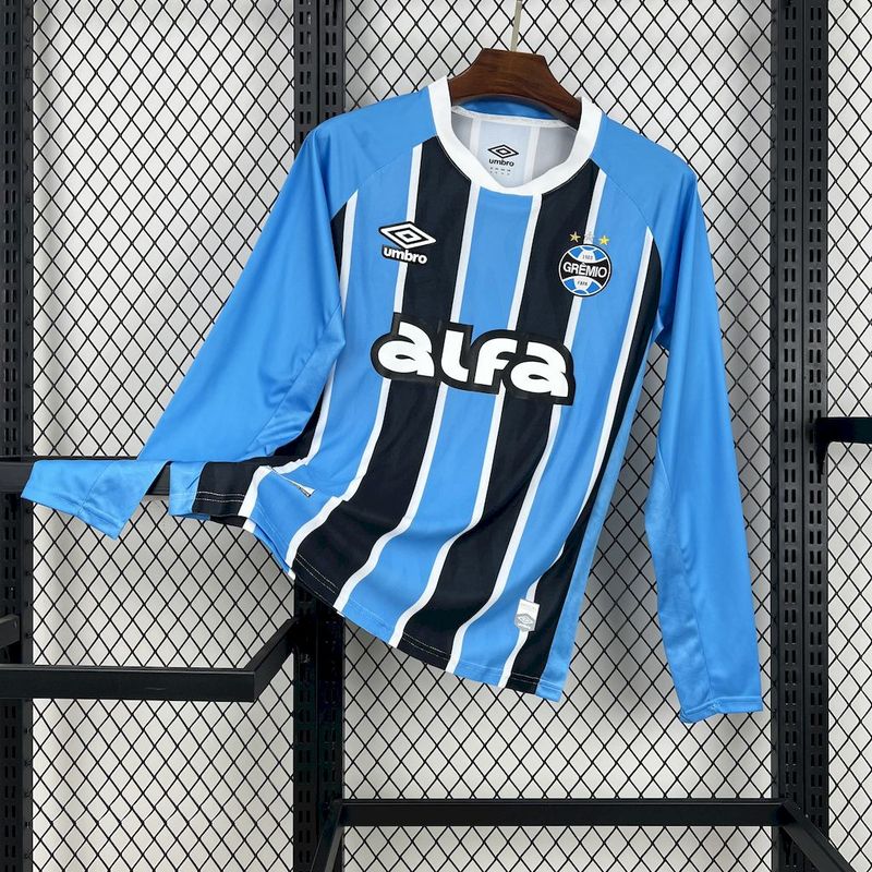 25/26 Gremio home long sleeve Soccer Fan Jersey