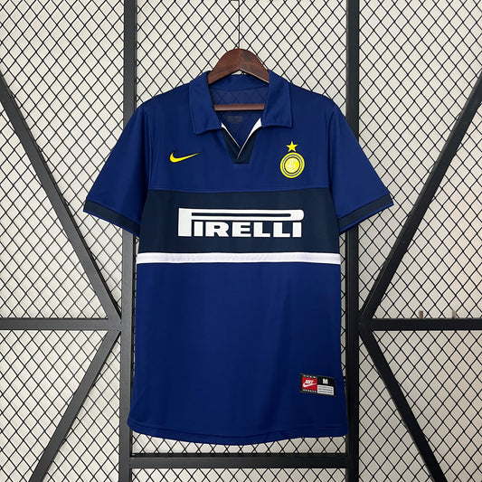 98/99 Inter Milan third away blue soccer Fan Jersey