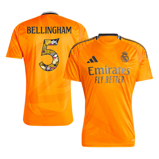 BELLINGHAM #5 Real Madrid Away Soccer Jersey 2024/25 Bear Champ Font