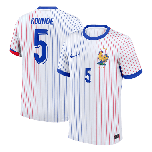 KOUNDE #5 France Away Soccer Jersey 2024