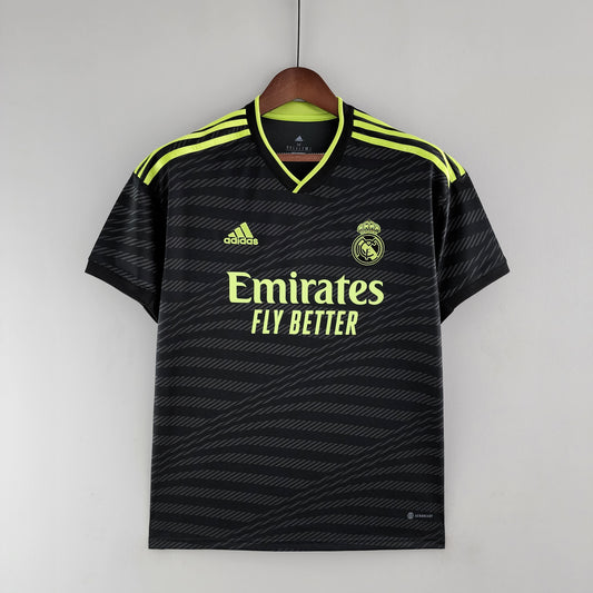 22/23 Real Madrid third away black soccer Fan Jersey