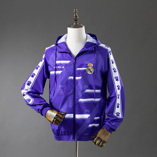 25/26 Real Madrid Purple Windbreaker