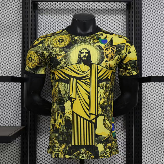 2024 Brazil Special Edition yellow Player Fan Jersey