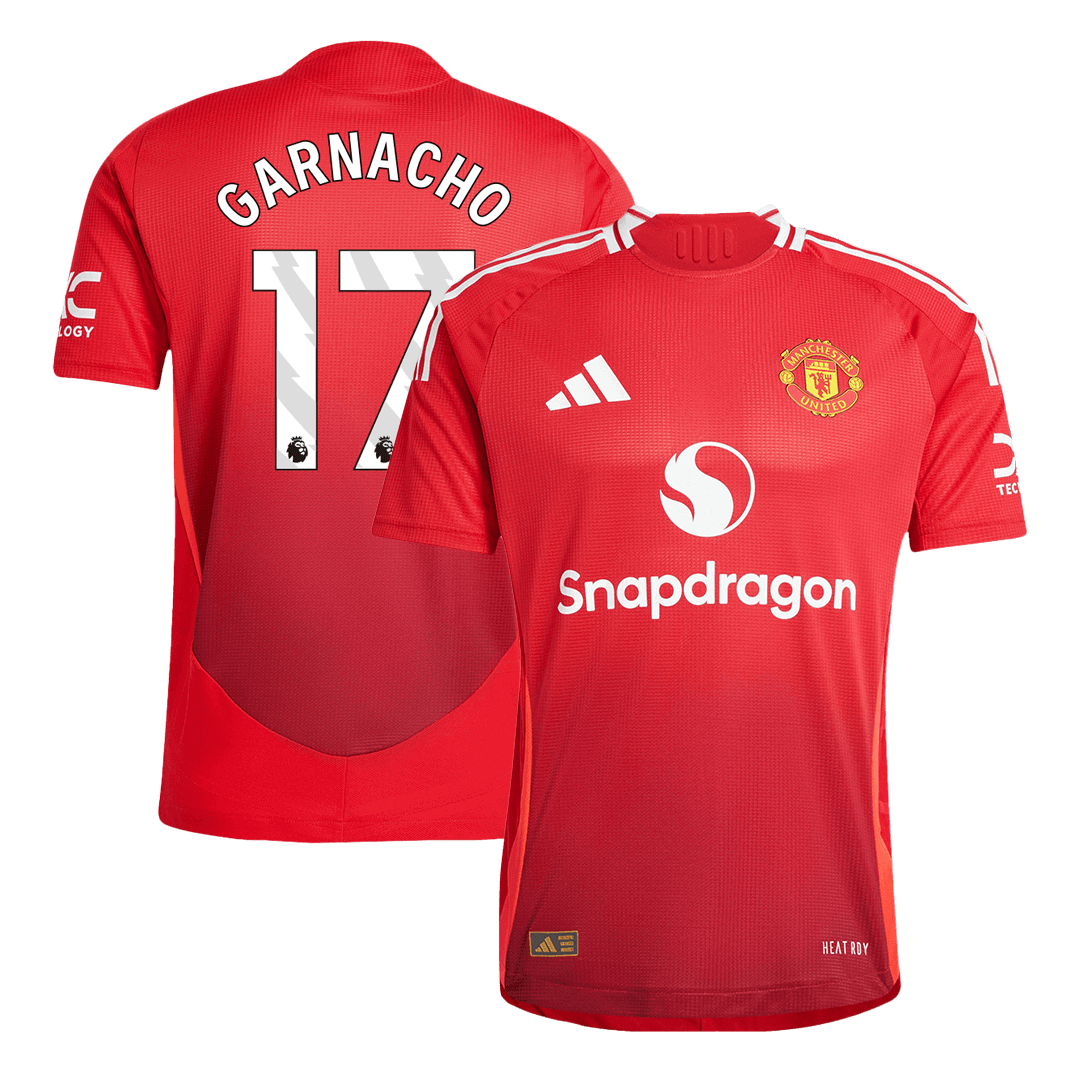 GARNACHO #17 Manchester United Home Premium Soccer Jersey 2024/25