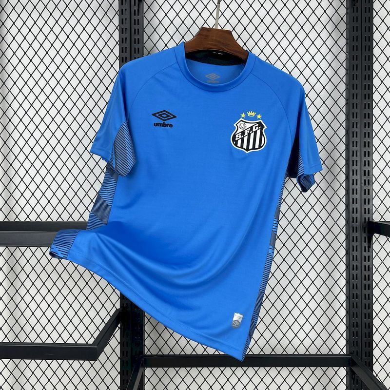25/26 Santos blue goalkeeper Soccer Fan Jersey