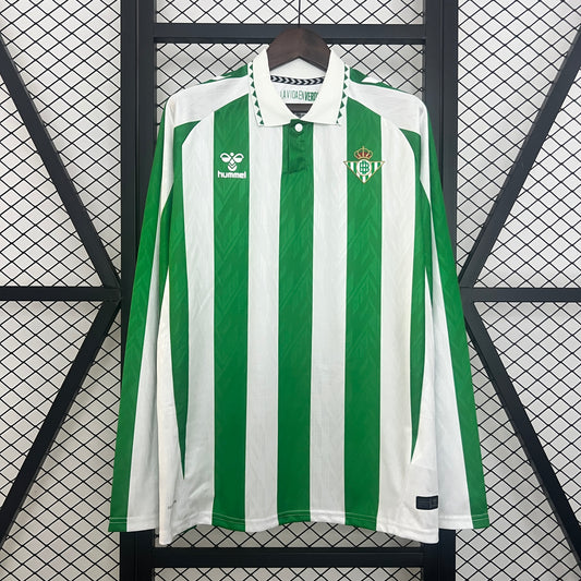 24/25 Real Betis Home Long Sleeve Fan Jersey
