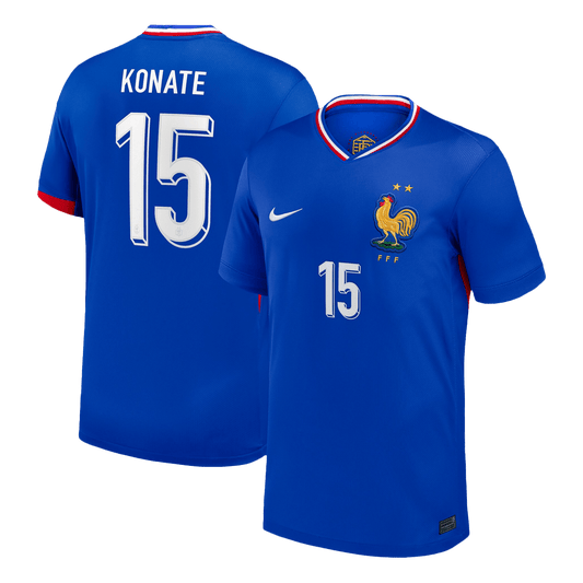 KONATE #15 France Home Soccer Jersey 2024