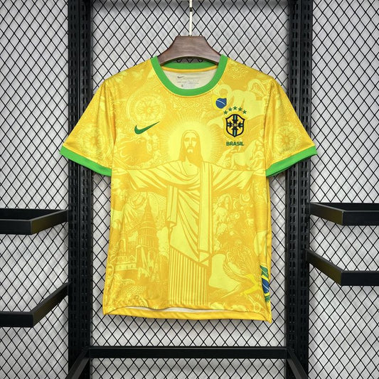 2024 Brazil Special Edition Yellow Fan Jersey