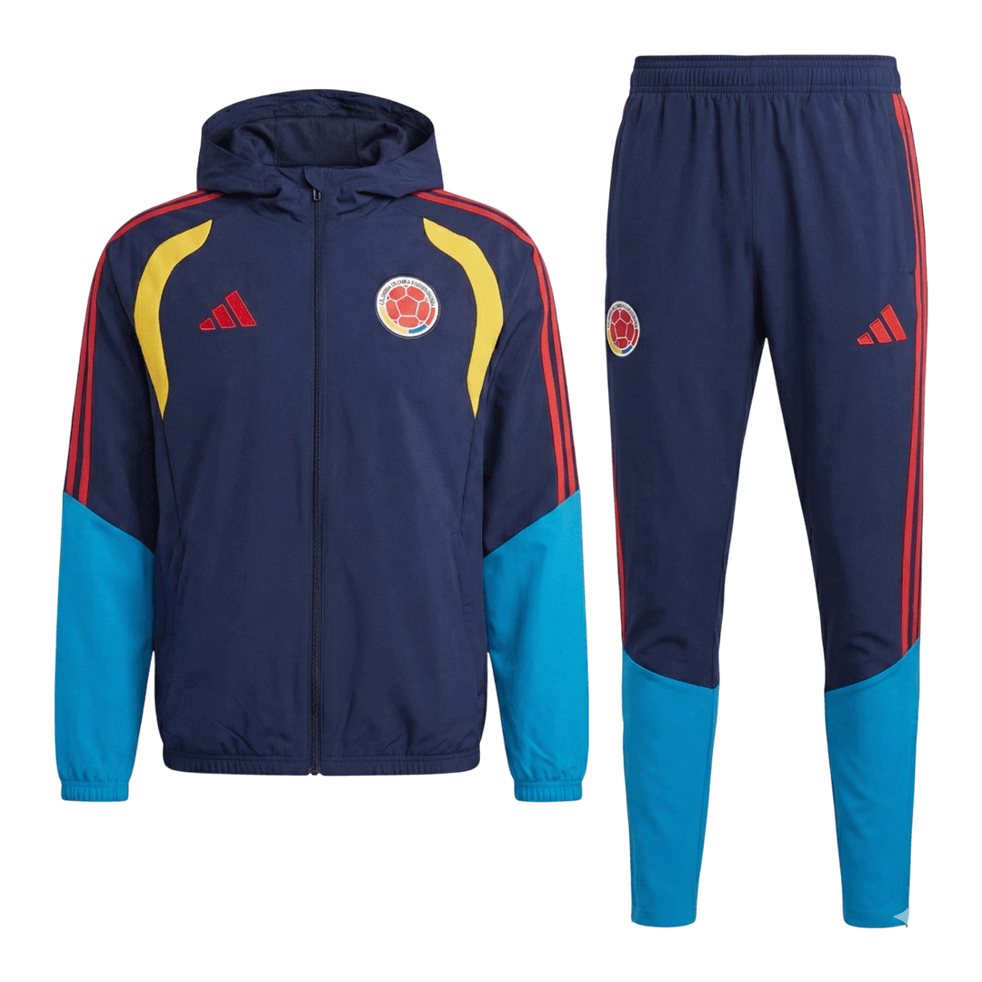 Colombia Hoodie Tracksuit 2026 World Cup Navy