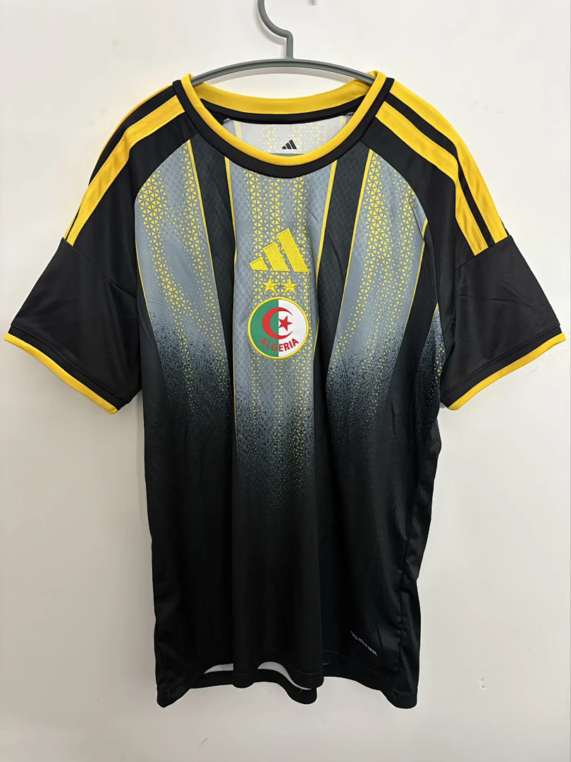 Algeria 2026 World Cup Black and Gold Special soccer Fan Jersey