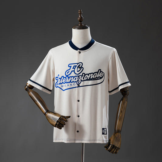 25/26 Inter Milan Baseball Beige Fan Jersey
