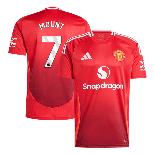 MOUNT #7 Manchester United Home Soccer Jersey 2024/25
