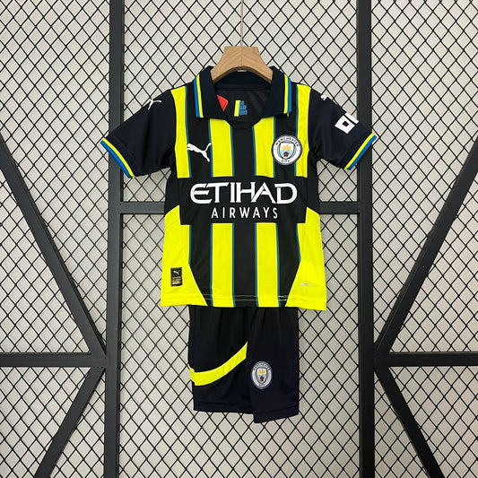 24/25 Manchester City Away black Kids Fan Jersey