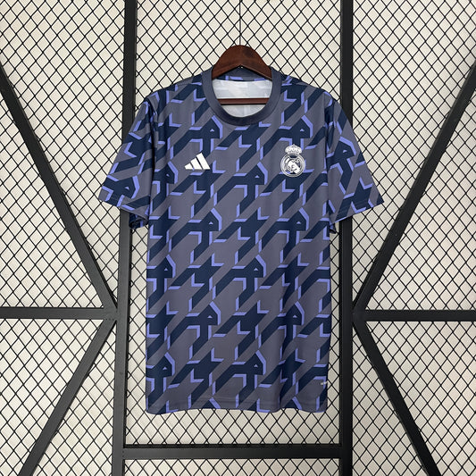 24/25 Real Madrid Blue Training Uniform Fan Jersey