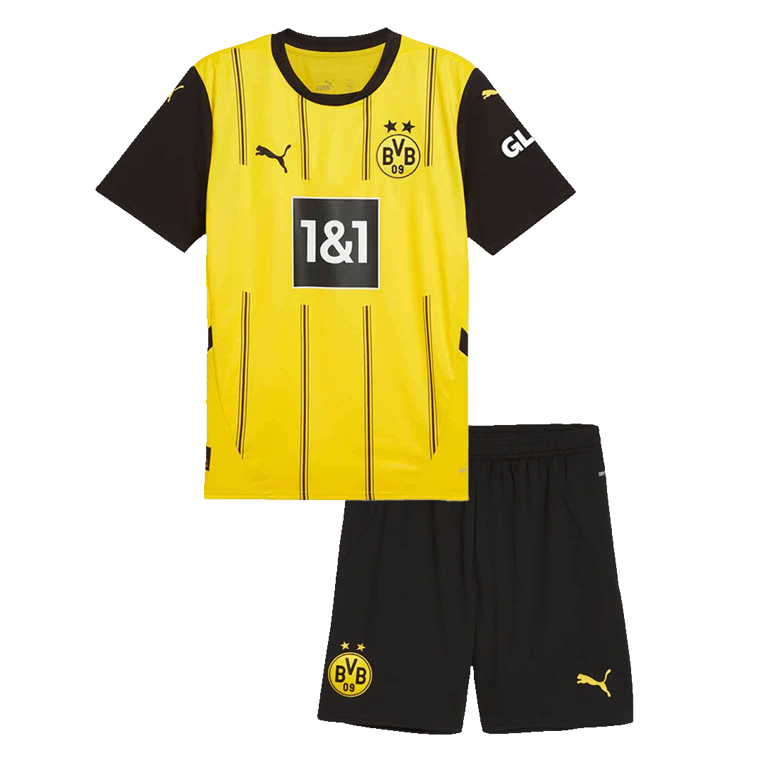 Borussia Dortmund Home Kids Soccer Jerseys Kit 2024