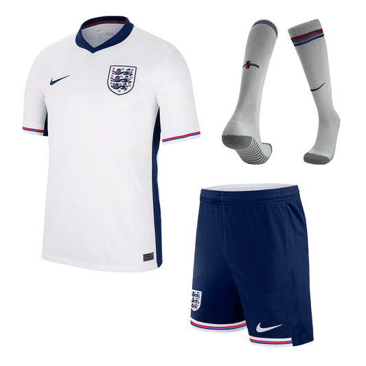 England Home Soccer Jersey Kit(Jersey+Shorts+Socks) Euro 2024
