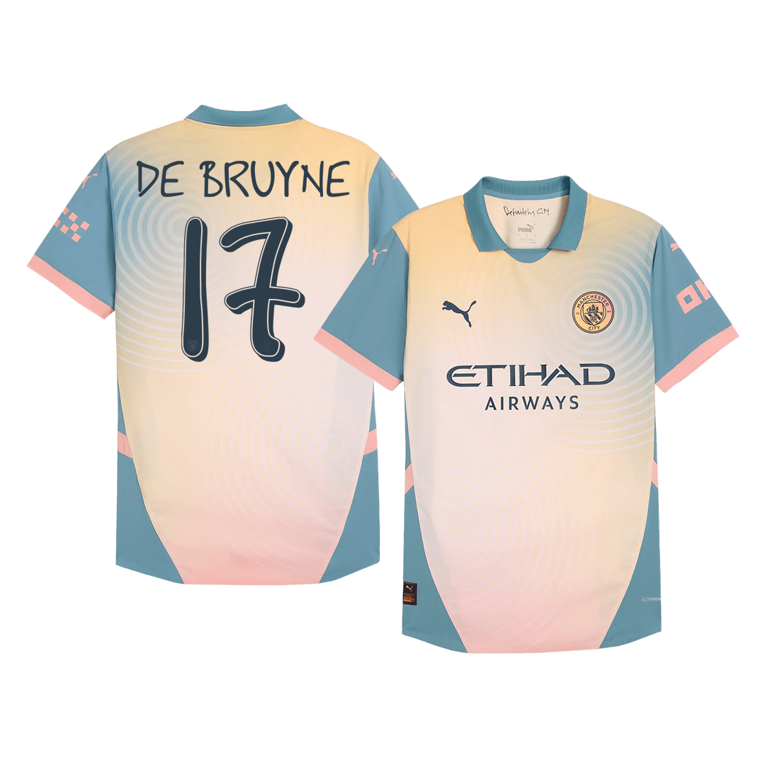 DE BRUYNE #17 Manchester City Fourth Away Premium Soccer Jersey 2024/25 Definitely City