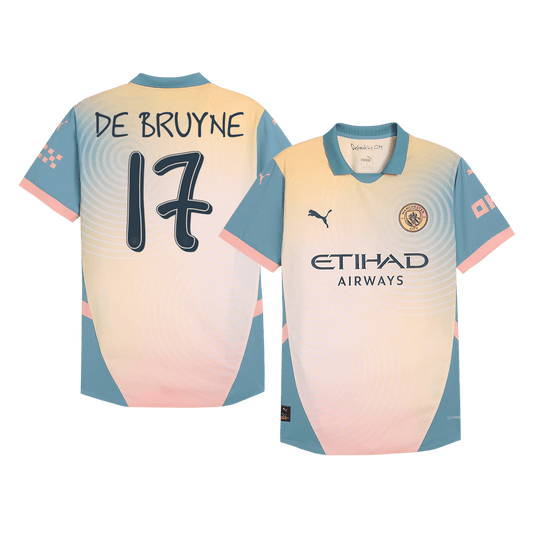 DE BRUYNE #17 Manchester City Fourth Away Premium Soccer Jersey 2024/25 Definitely City