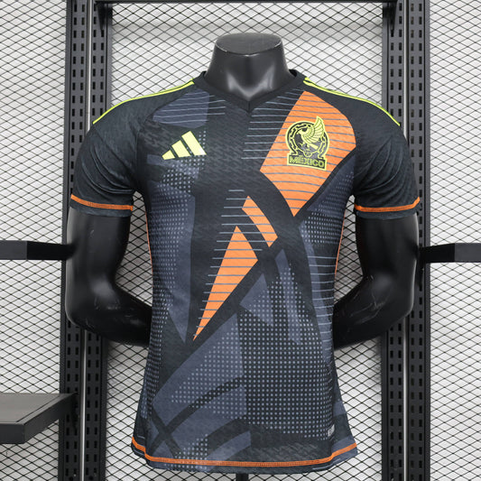 2024 Mexico Black Goalkeeper Stadium Jersey
