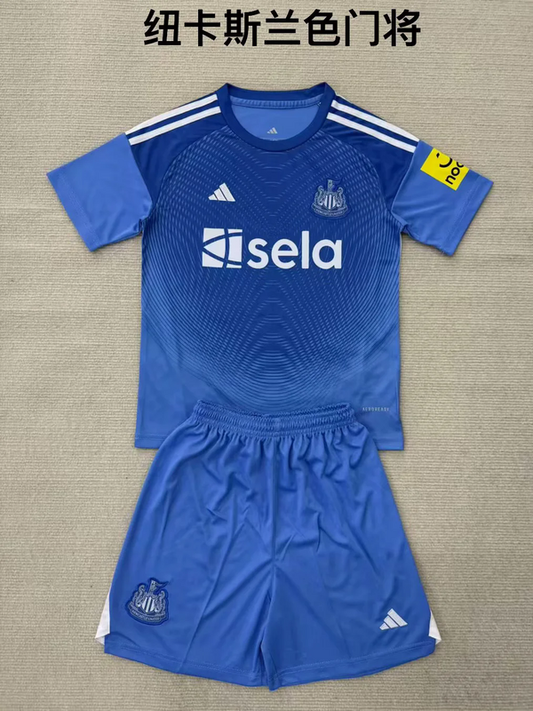 25/26 Newcastle United Goalkeeper Blue Kids Fan Jersey