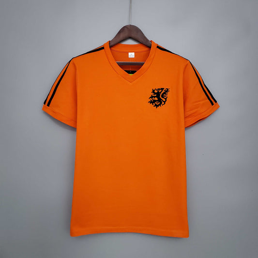 1974 Retro Netherlands training suit orange soccer Fan Jersey