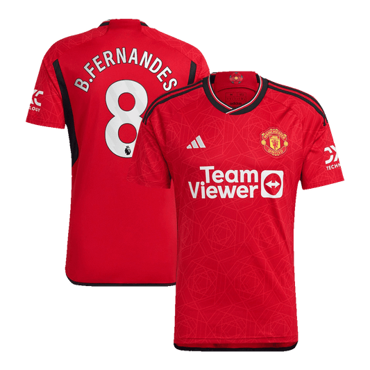 B.FERNANDES #8 Manchester United Home Jersey 2023/24