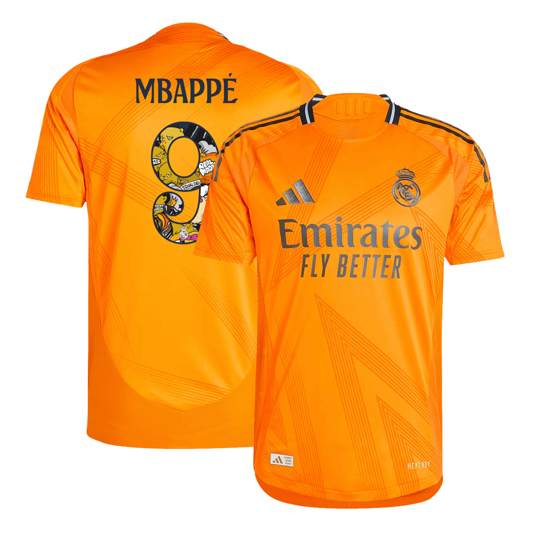 MBAPPE #9 Real Madrid Away Premium Soccer Jersey 2024/25 Bear Champ Font