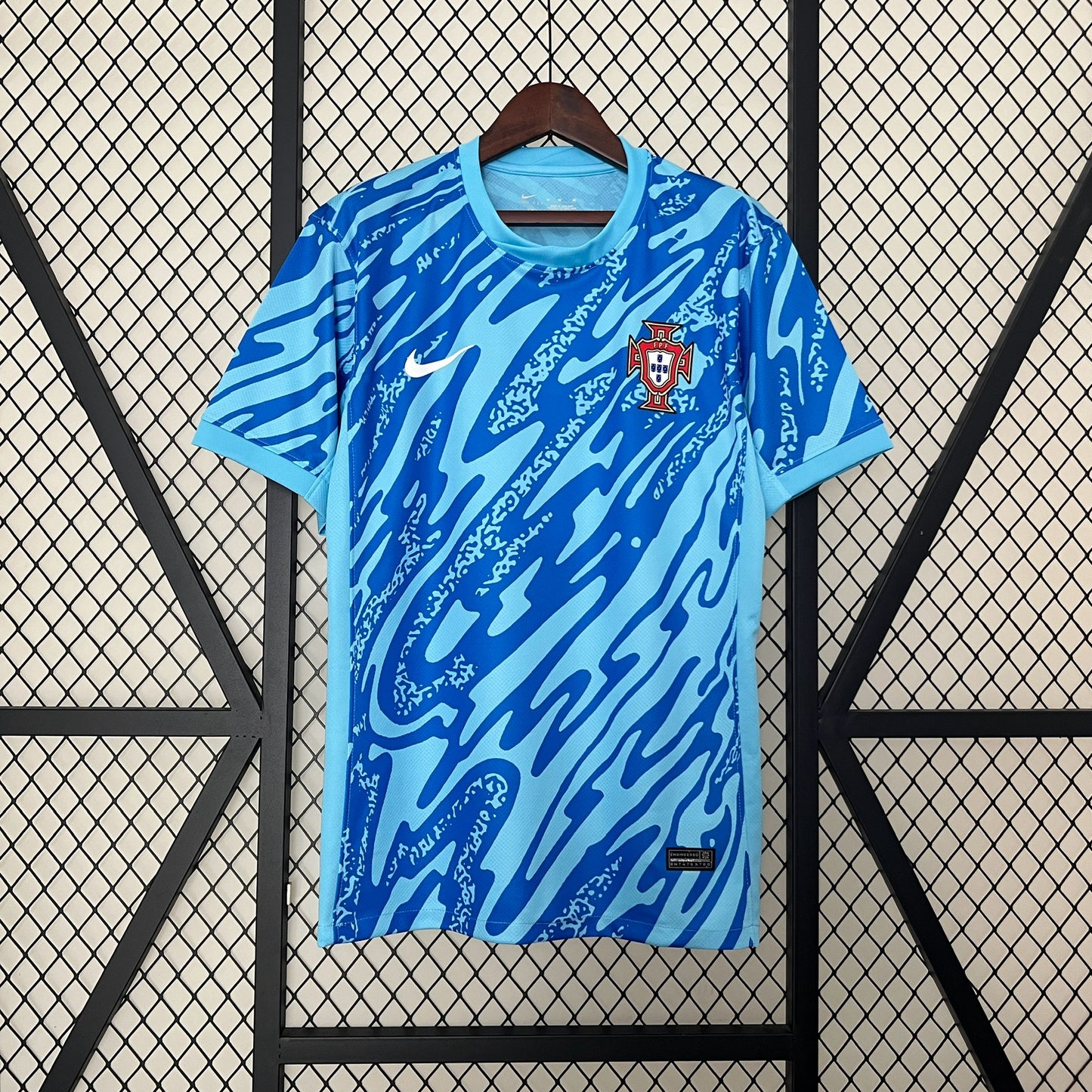 2024 Portugal Goalkeeper Blue Soccer Fan Jersey